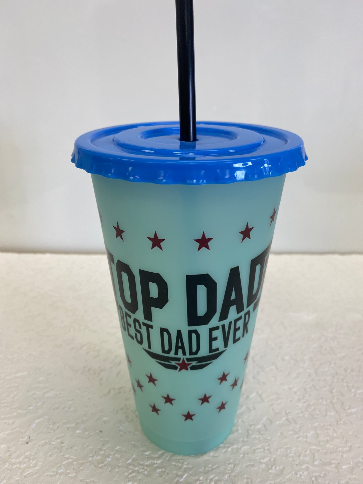 TOP DAD CUP WITH STRAW