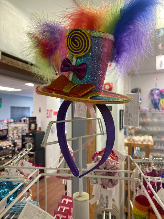 COLORFUL MINI TOP HAT HEADBAND