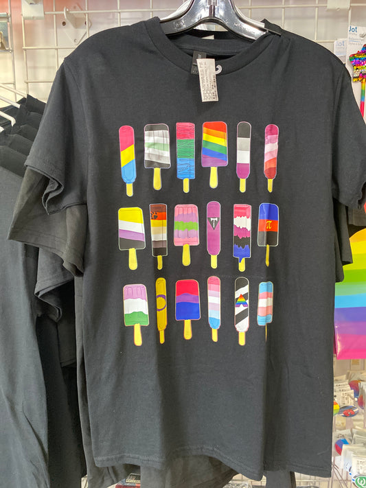 BLACK PRIDE POPSICLES T SHIRT XXXL