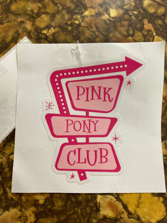 PINK PONY CLUB STICKER