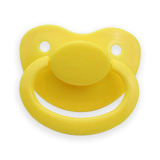 ADULT SIZE 6 PACIFIER YELLOW