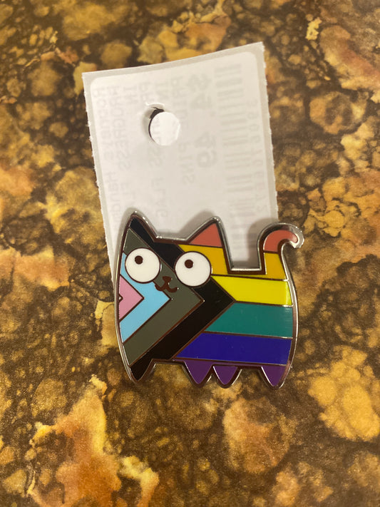 LG PROGRESS FLAG CAT PIN