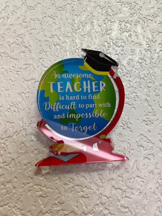 AN AWESOME TEACHER ACRYLIC DECOR