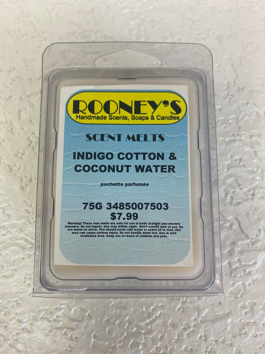 SCENT MELT INDIGO COTTON & COCONUT WATER
