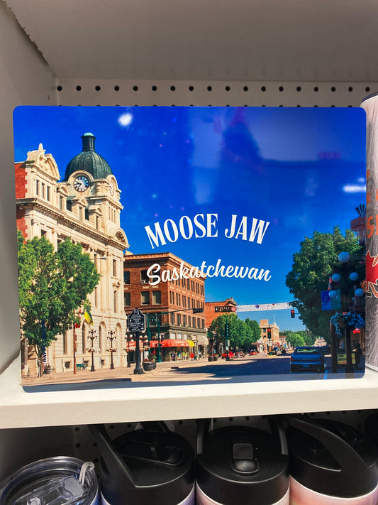 Tin poster Saskatchewan Moose Jaw city