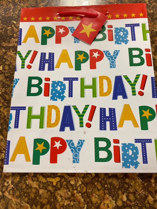 MEDIUM GIFT BAG HAPPY BIRTHDAY