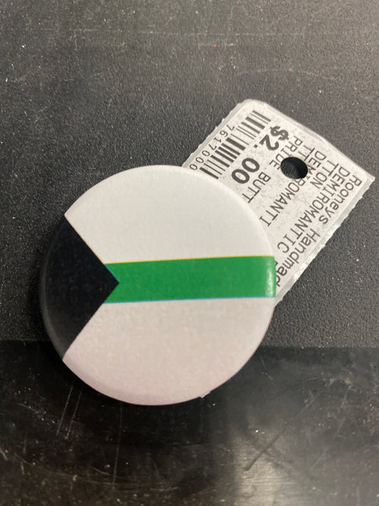 DEMIROMANTIC PRIDE FLAG BUTTON