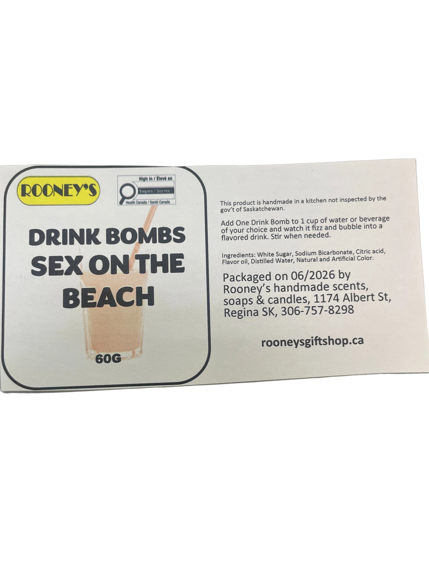 DRINK BOMBS SEX ON THE BEACH 2 PACK