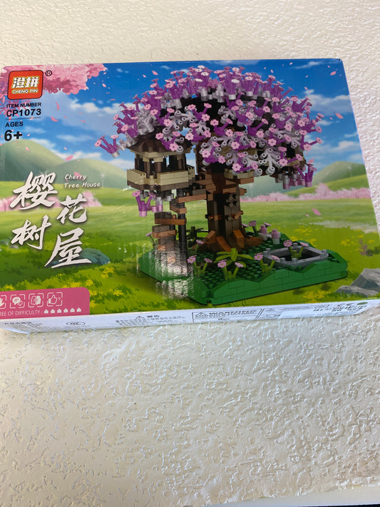 CHERRY BLOSSOM BONSAI TREE BUILDING SET