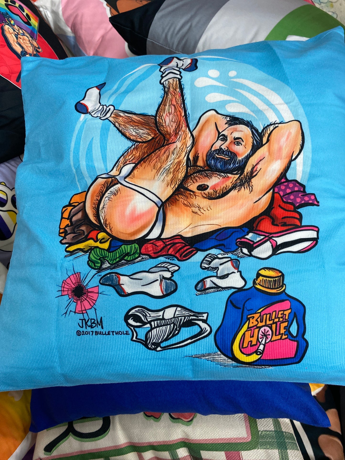 ADAM & BEN PROFILES UNDERWEAR THROW PILLOW