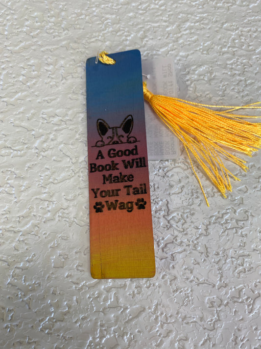 BOOK MARK A GOOD BOOK WILL MAKE YOUR TAIL WAG