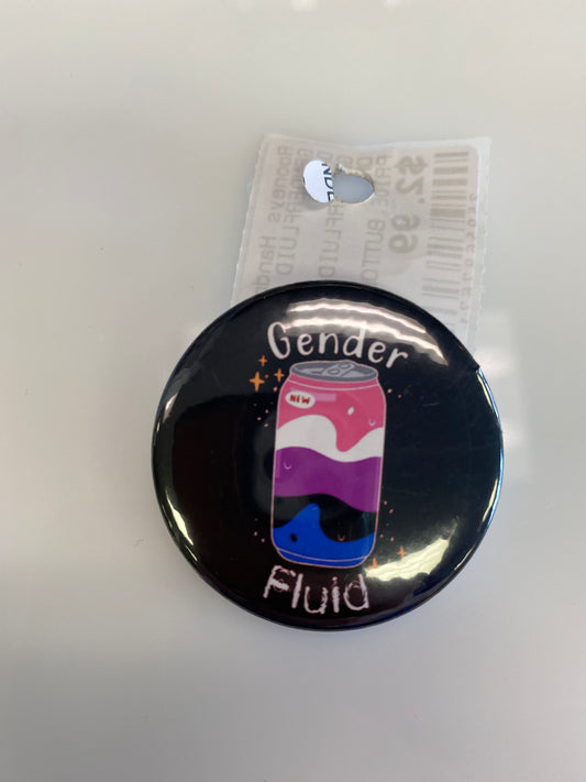 GENDERFLUID DRINK CAN BUTTON