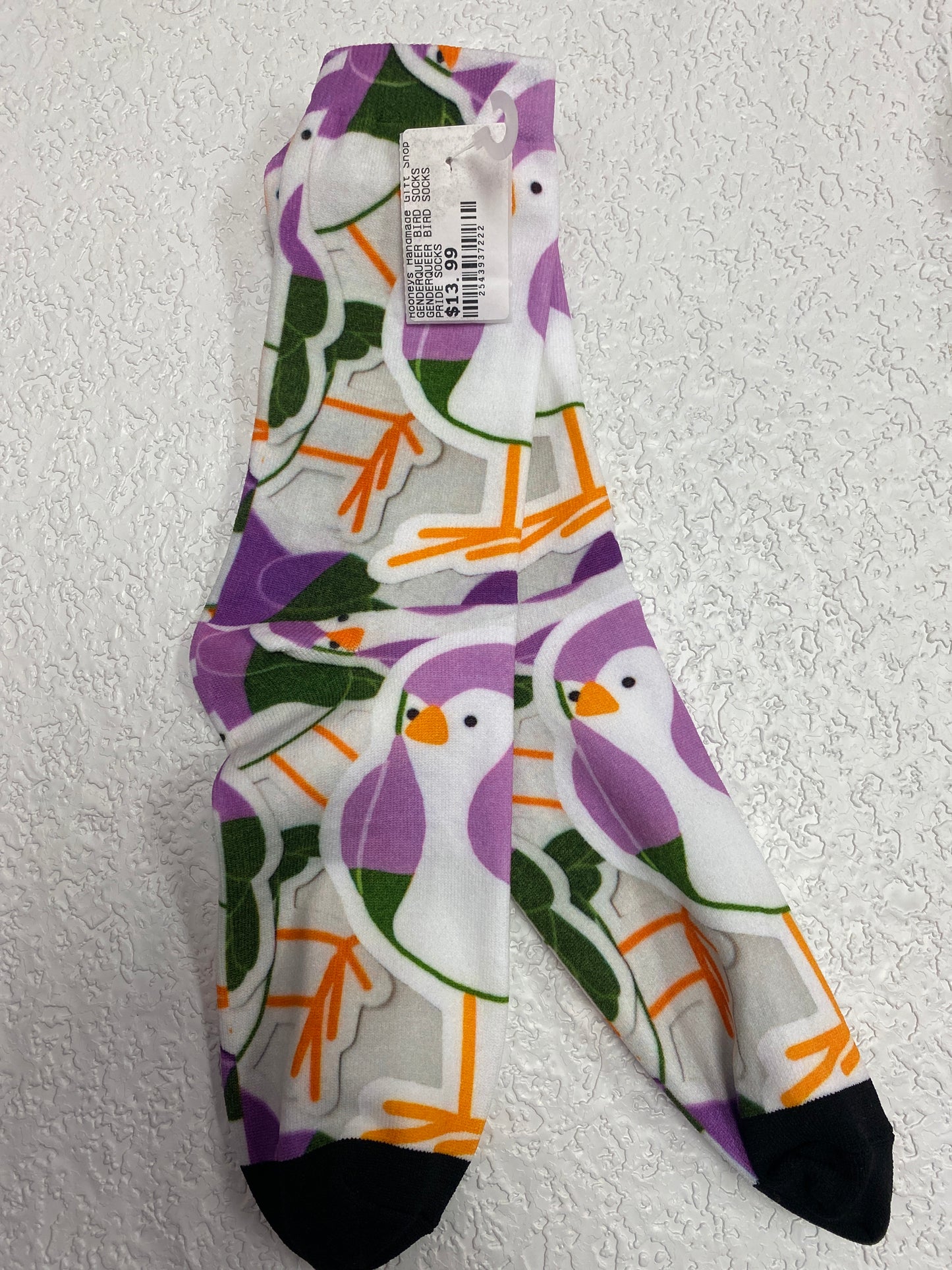 GENDERQUEER BIRD SOCKS