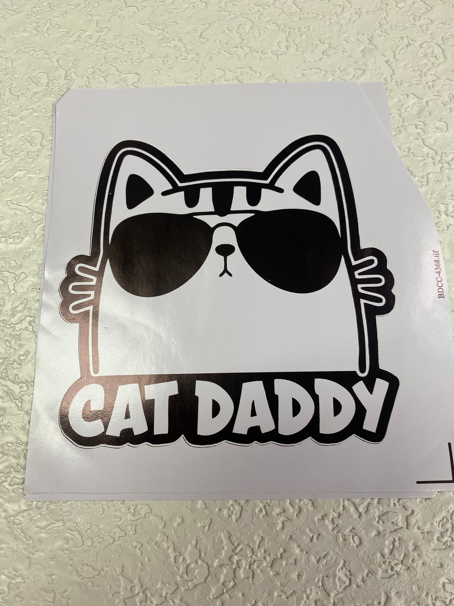 BEST CAT DAD STICKER