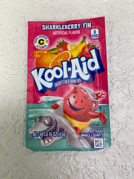 KOOL AID SHARKLEBERRY FIN DRINK MIX