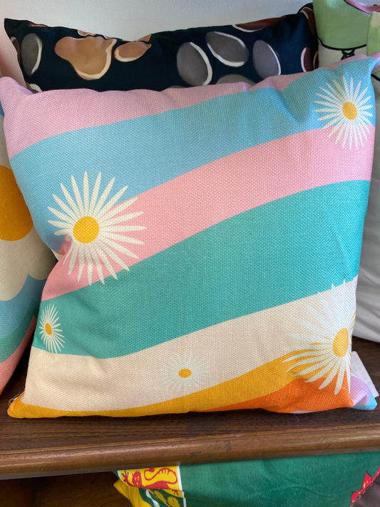RETRO POP & GROOVY THROW PILLOW