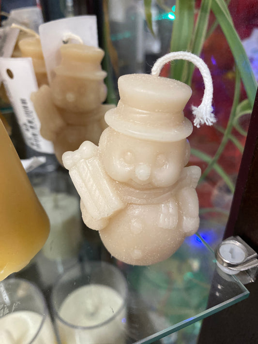 SNOWMAN BESSWAX CANDLE