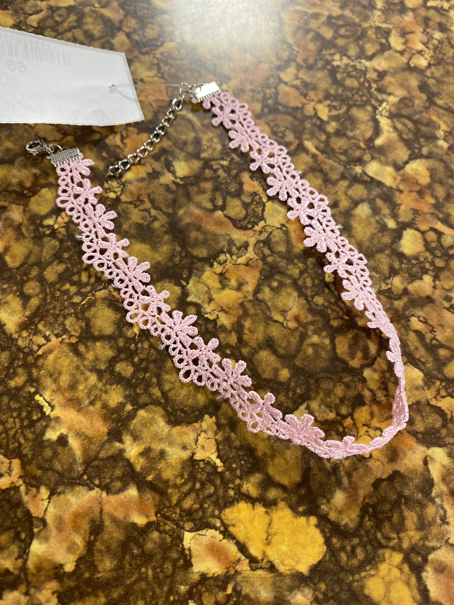 PINK BLOOM FLOWER CHOKER