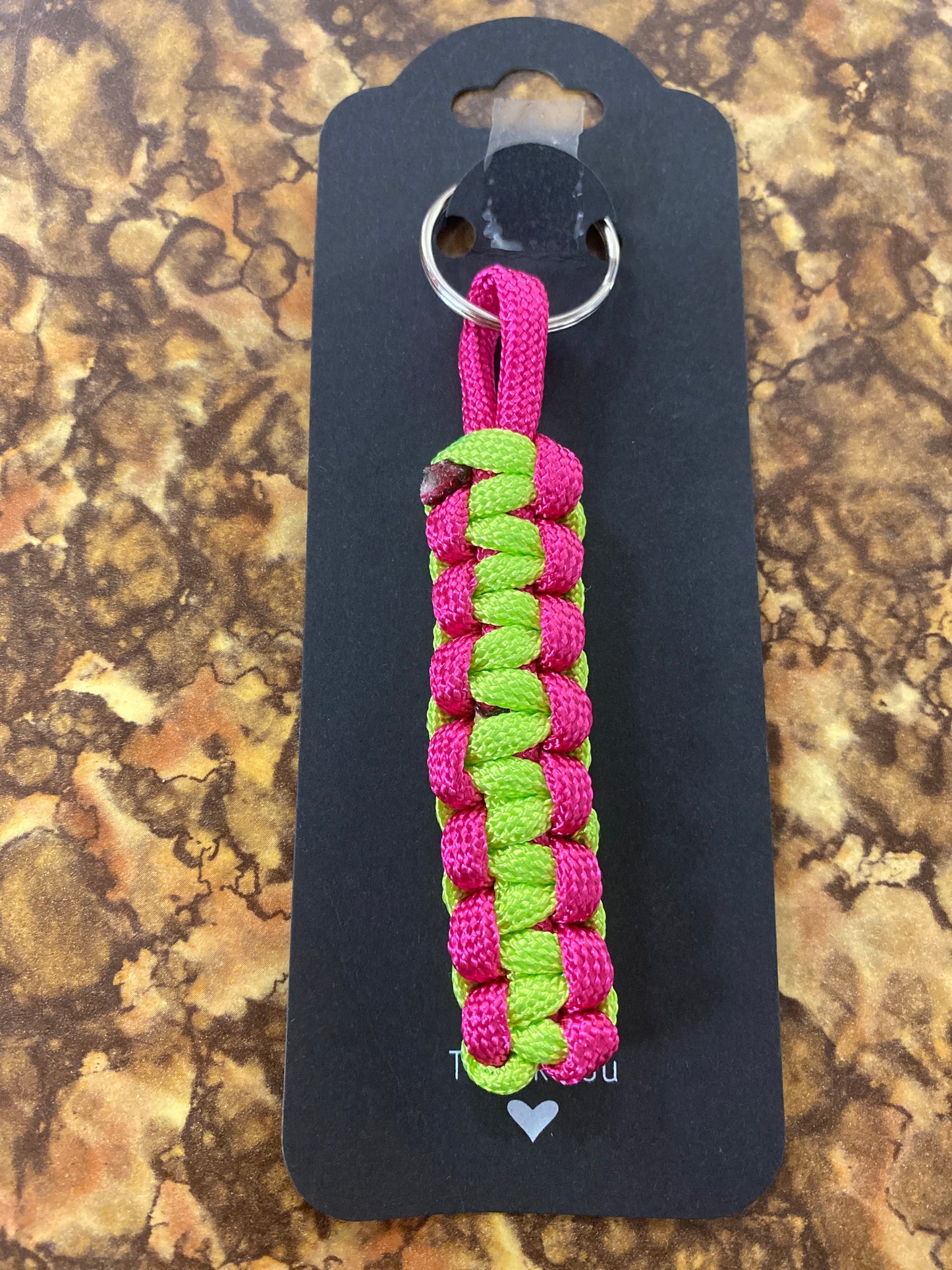 Paracord small cobra pink bright green