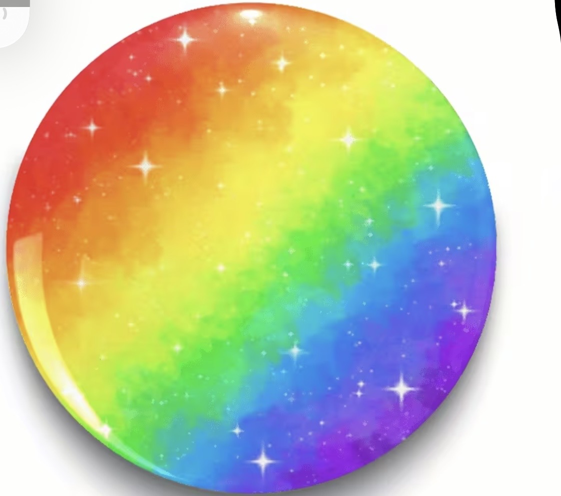 RAINBOW PRIDE STARY BUTTON