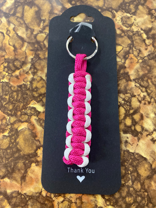 Paracord small cobra pink white