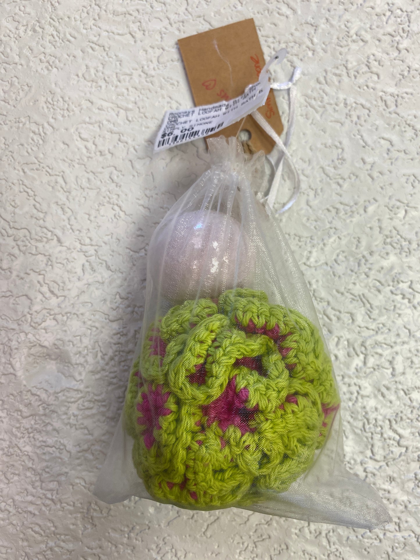 CROCHET LOOFAH WITH BATH BOMB