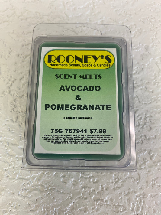 AVOCADO & POMEGRANATE SCENT MELT