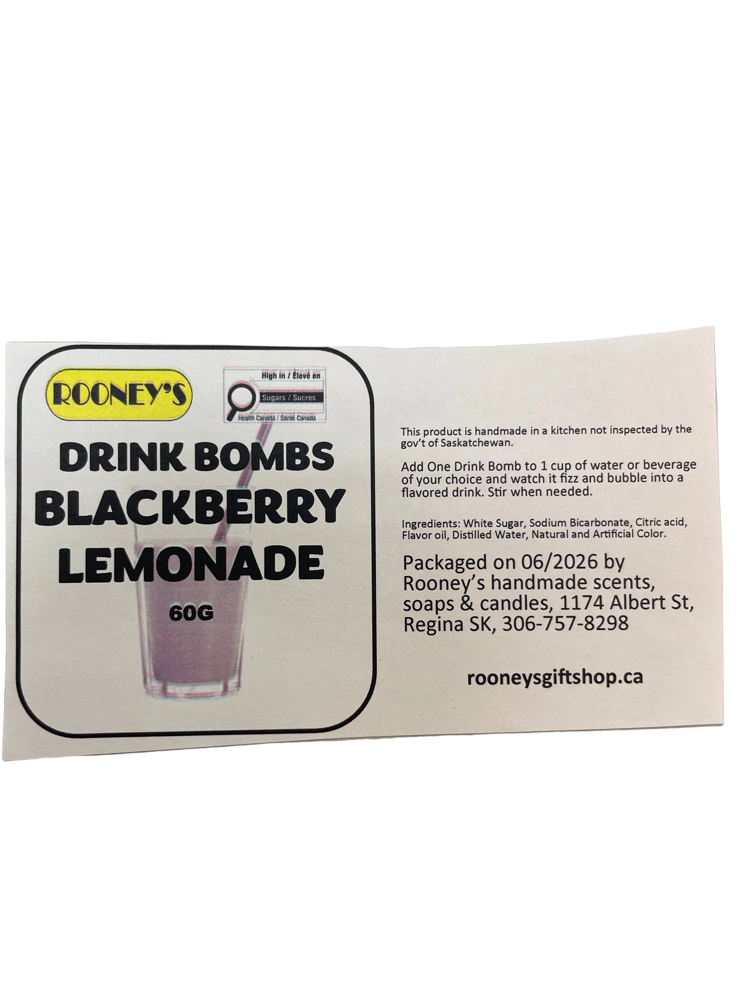 DRINK BOMBS BLACKBERRY LEMONADE 2 PACK