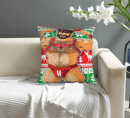 ADAM LIKES REINDEERS THROW PILLOW