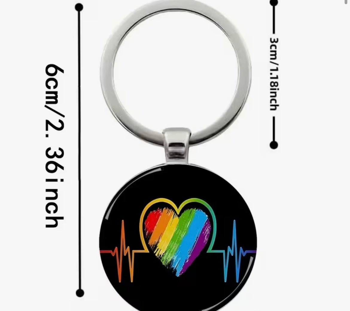 KEYCHAIN PRIDE RAINBOW BEAT