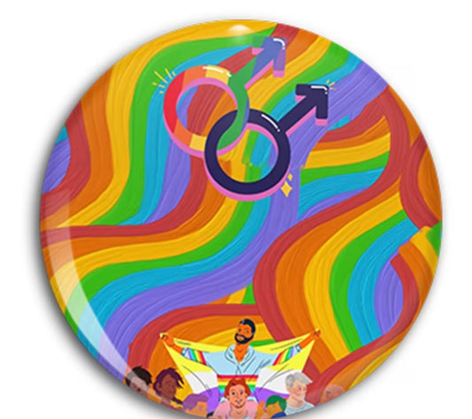 MLM RAINBOW BUTTON