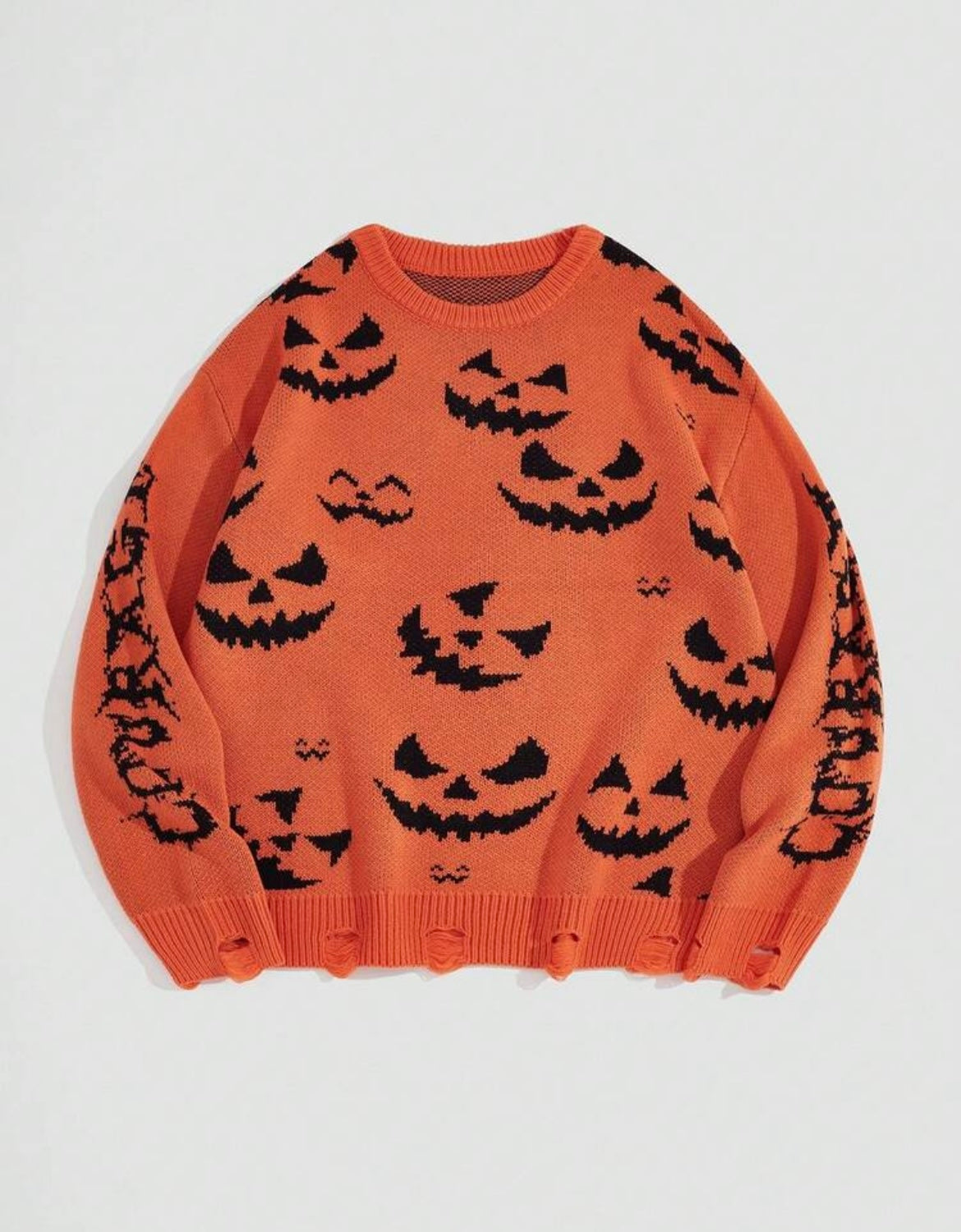 HALLOWEEN ORANGE SWEATER