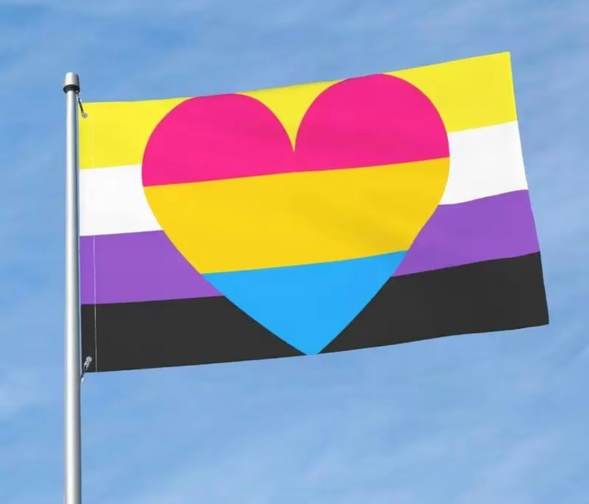 NON BINARY PAN PRIDE FLAG 3x5 feet