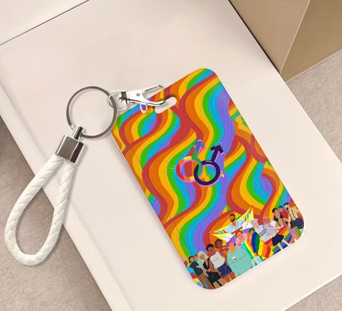 KEYCHAIN CARD HOLDER MLM PRIDE