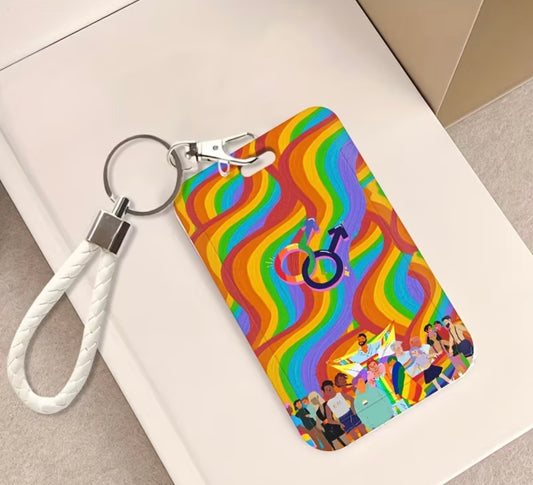 KEYCHAIN CARD HOLDER MLM PRIDE