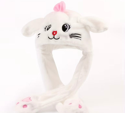 KITTY WHITE PINK BOW PUMP HAT