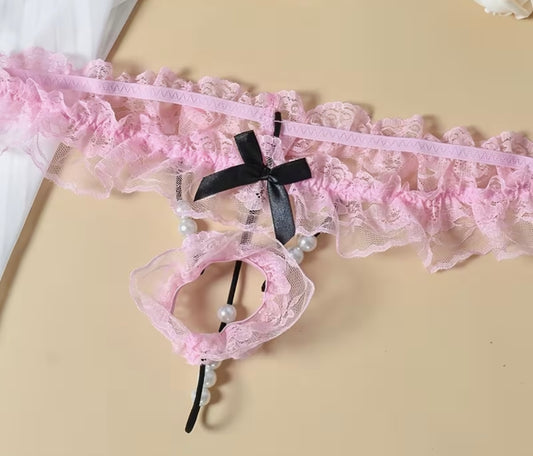 UNDERWEAR PINK LACE
