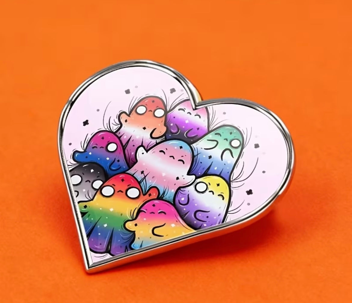 PIN PRIDE FLAG GHOSTS