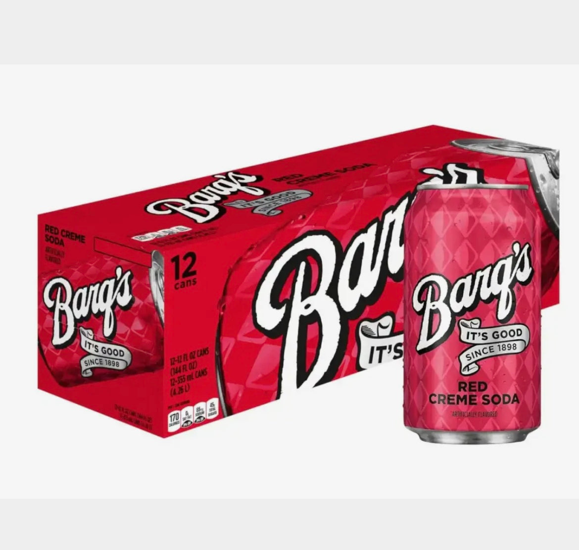 BARQ’S RED CREAM SODA 6 PACK