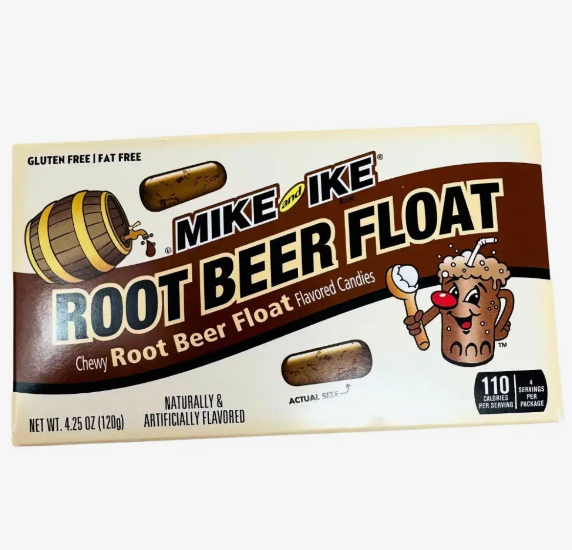 MIKE AND IKE ROOT BEER FLOAT