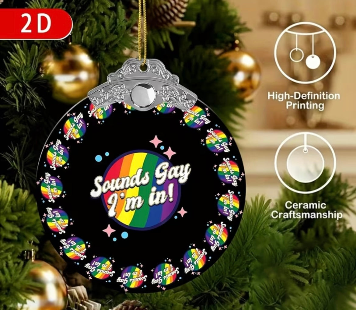 ORNAMENT CHRISTMAS SOUNDS GAY