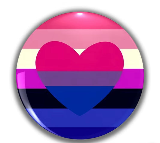 GENDER FLUID BI PRIDE BUTTON