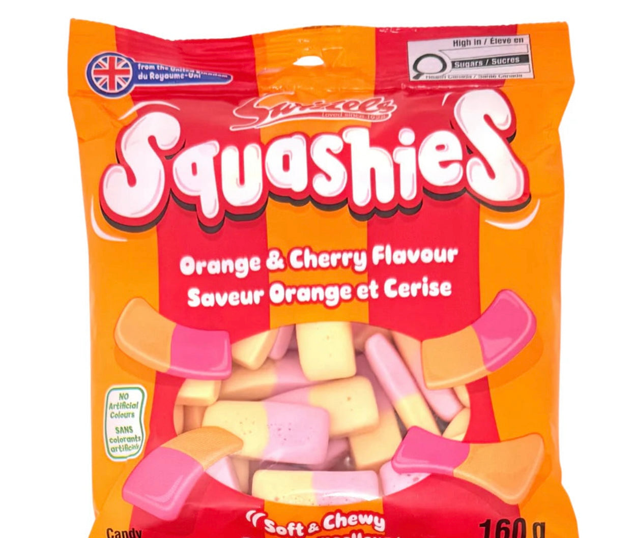SQUASHIES ORANGE & CHERRY CANDY BAG