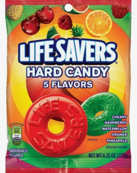 LIFESAVERS HARD CANDY 5 FLAVORS BAG