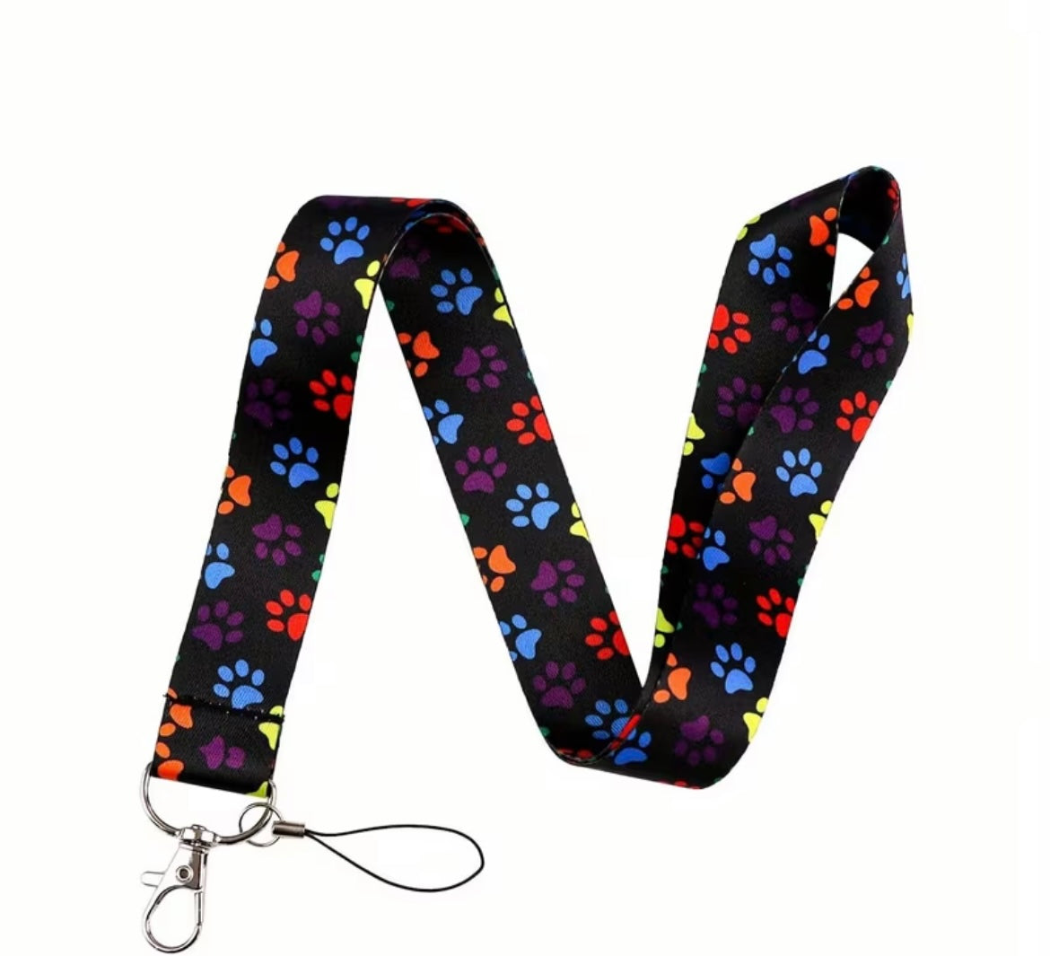 LANYARD BLACK COLOR PAWS