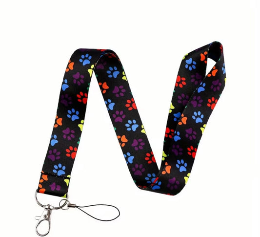 LANYARD BLACK COLOR PAWS