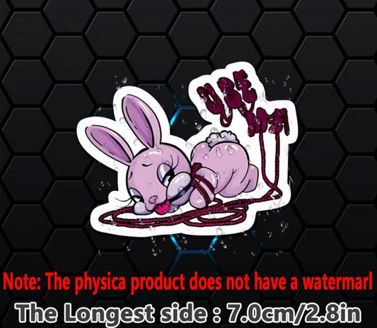 USE ME BUNNY STICKER