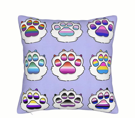 THROW PILLOW PRIDE PAWS