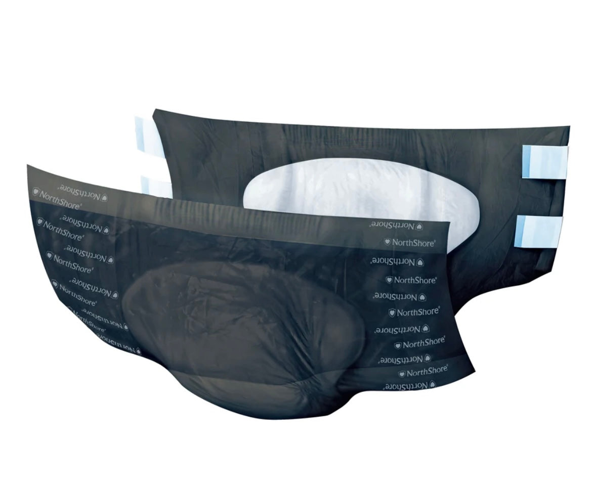 ABDL ADULT DIAPER PACK BLACK