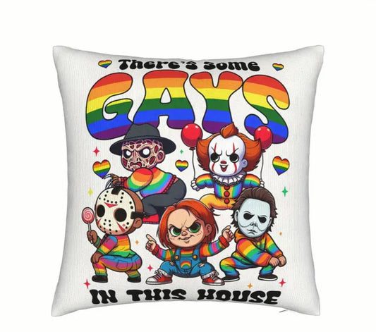 LGBTQ+ HALLOWEEN CREW THROW PILLOW